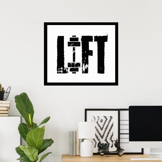 リフトジム重量挙げボディビル ポスター (ホームオフィス)