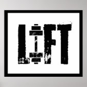 リフトジム重量挙げボディビル ポスター (正面)