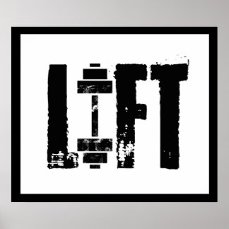 リフトジム重量挙げボディビル ポスター