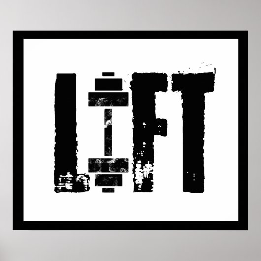 リフトジム重量挙げボディビル ポスター (正面)