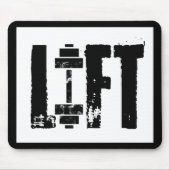 リフトジム重量挙げボディビル マウスパッド (正面)