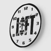 リフトジム重量挙上ボディビル ラージ壁時計 (傾斜)