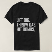 リフトビッグスローガスヒット爆弾プルオーバーフード付きスウェットシャツ Tシャツ (デザイン正面)