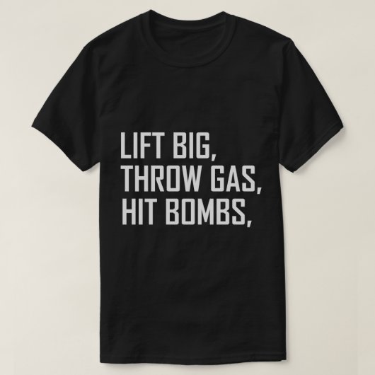 リフトビッグスローガスヒット爆弾プルオーバーフード付きスウェットシャツ Tシャツ (デザイン正面)
