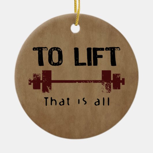 リフトボディビル セラミックオーナメント (正面)