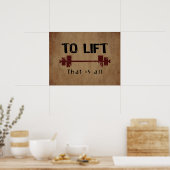 リフトボディビル ポスター (キッチン)