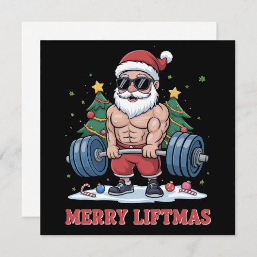 リフトマスメリーウエイトリフティングサンタフィットネスジム シーズンカード (正面/裏面)