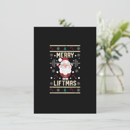 リフトマスメリークリスマスサンタクロースジムWo 招待状 (スタンド正面)