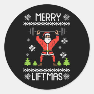 リフトマスメリー醜いクリスマスクリスマストレーニングジム体 ラウンドシール