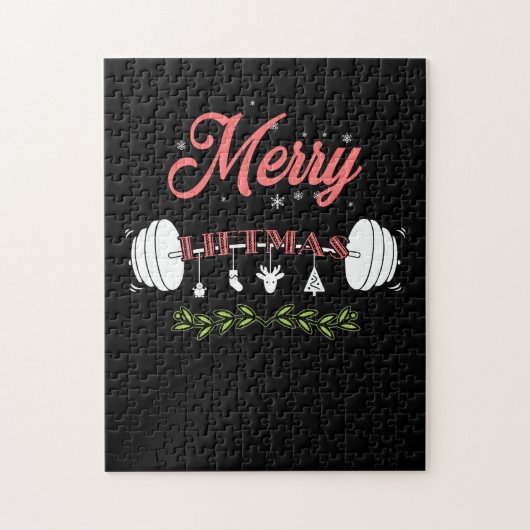 リフトマスメリー醜いクリスマスセーターサンタクロース ジグソーパズル (縦)