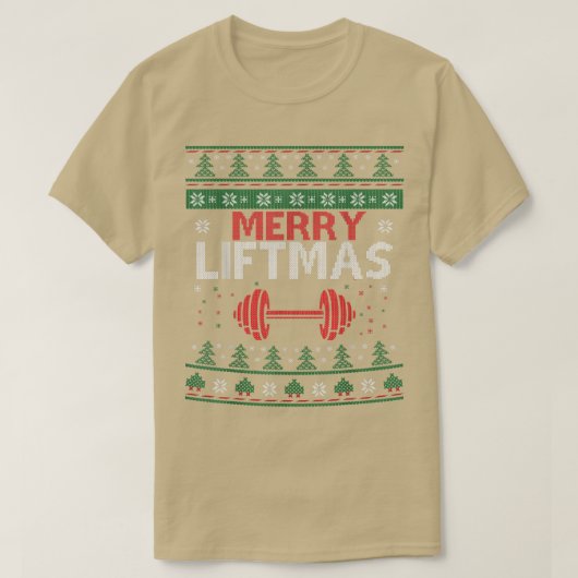 リフトマスメリー醜いクリスマスセータージムトレーニング4 Tシャツ (デザイン正面)