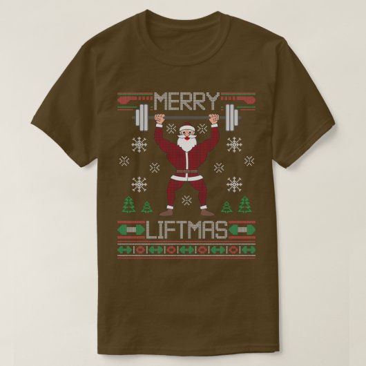 リフトマスメリー醜いクリスマスセータートレーニング Tシャツ (デザイン正面)