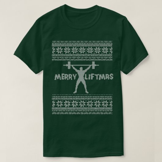 リフトマスメリー醜いクリスマスセータートレーニングP Tシャツ (デザイン正面)