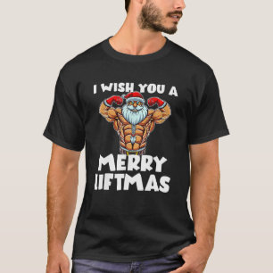 リフトマスリフトフィットネストレーニングアブサンタクロースキャンディ Tシャツ