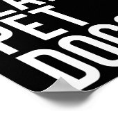 リフト重いペット犬おもしろいのジムトレーニングギフトのための魏 ポスター (角)