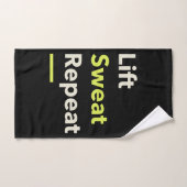 リフト。汗。繰り返す。 ハンドタオル (ハンドタオル)