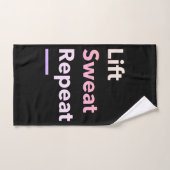 リフト。汗。繰り返す。 ハンドタオル (ハンドタオル)