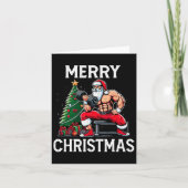 リフメリートマスおもしろいタクリスマスジムボディビルCh カード (正面)