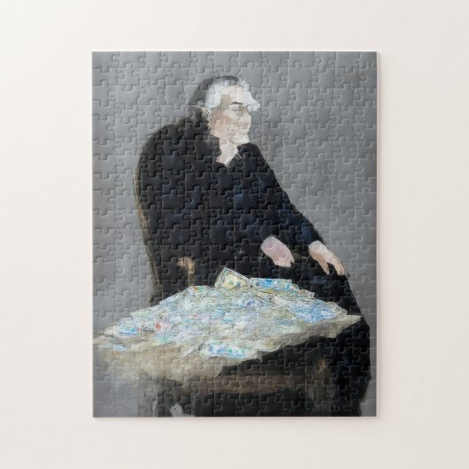 リフレクションの富パズル ジグソーパズル (縦)