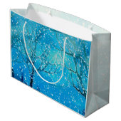 リフレクションクリスマス雪だるまワイドのみ ラージペーパーバッグ (裏面アングル)