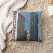 リフレクションズオフィス建物ニューヨークシティ クッション (ブランケット)