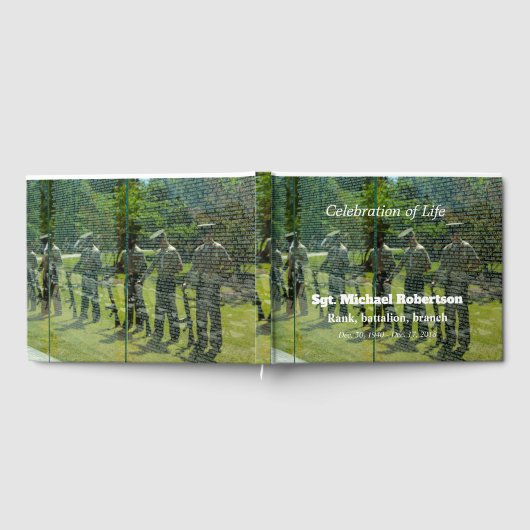 リフレクションズオンベトナム退役軍人メモリアル ゲストブック (全面)