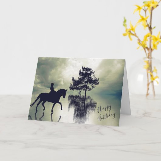 リフレクションズドレッセージストミーウェザーホース誕生日 カード (黄色い花)