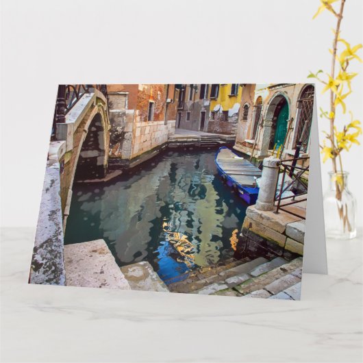 リフレクションプールジャンボグリーティングカード カード (黄色い花)