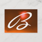 リフレクションレッドオレンジ瑪瑙ジェムモノグラム 名刺 (裏面)