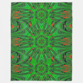 リフレクションロータス8フリースブランケット フリースブランケット (正面)