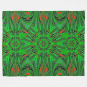 リフレクションロータス8フリースブランケット フリースブランケット (正面(横))