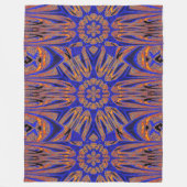 リフレクションロータス9フリースブランケット フリースブランケット (正面)