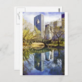 リフレクション付きセントラルパーク ポストカード (正面/裏面)