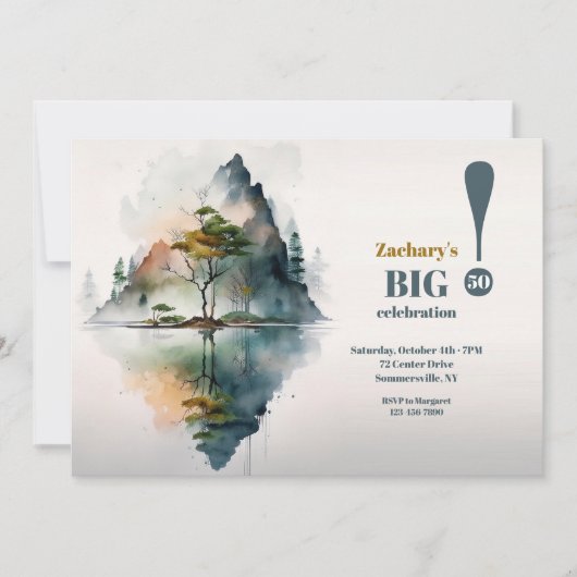 リフレクション湖 招待状 (正面)