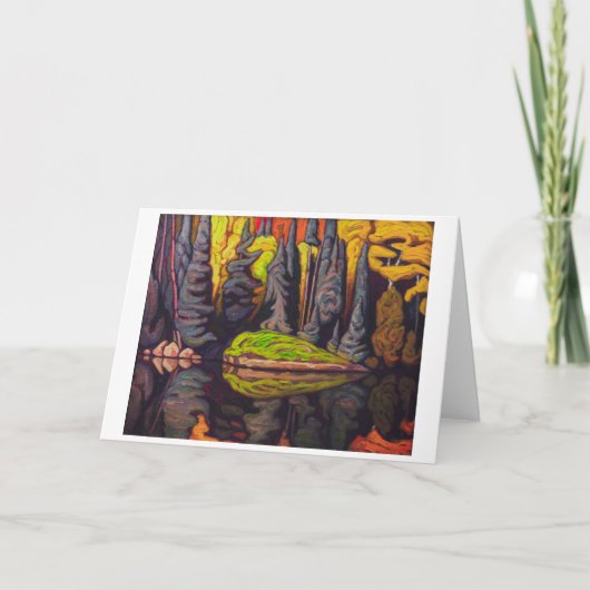 リフレクション、砂湖、アルゴマ |ローレン・ハリス | カード (正面)