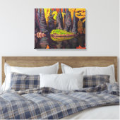 リフレクション、砂湖、アルゴマ |ローレン・ハリス | キャンバスプリント (インサイチュ (寝室))