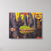 リフレクション、砂湖、アルゴマ |ローレン・ハリス | キャンバスプリント (正面)