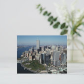 リフレクションPCツインタワーズビュー～ WTC NYCマンハッタン ポストカード (スタンド正面)