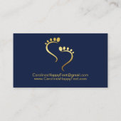 リフレクソロジストキロポジストペディキュアアポイントメント 名刺 (裏面)