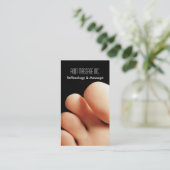 リフレクソロジーおよび足のマッサージ 名刺 (スタンド正面)