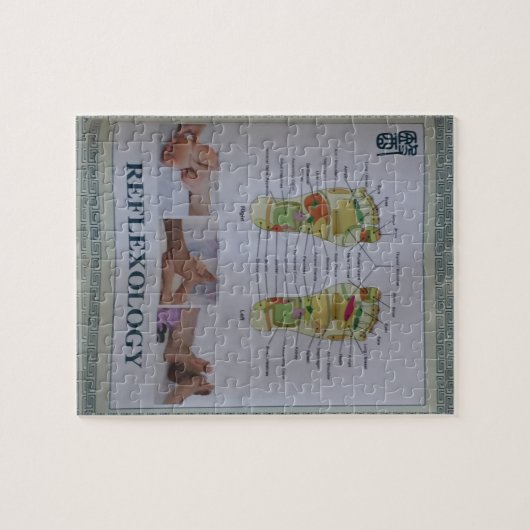 リフレクソロジーの完全な体ポスター体の精神nの心 ジグソーパズル (横)