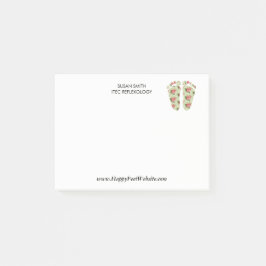 リフレクソロジーの足のロゴのポスト・イットのpodiatry ポストイット