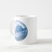 リフレクソロジーの陰陽のマグ コーヒーマグカップ (正面左)