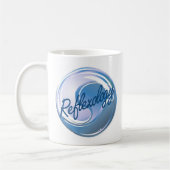 リフレクソロジーの陰陽のマグ コーヒーマグカップ (左)