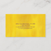 リフレクソロジーカラフル足跡フローリッシュオーナメント 名刺 (裏面)