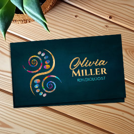 リフレクソロジーカラフル – 英陽記号 名刺