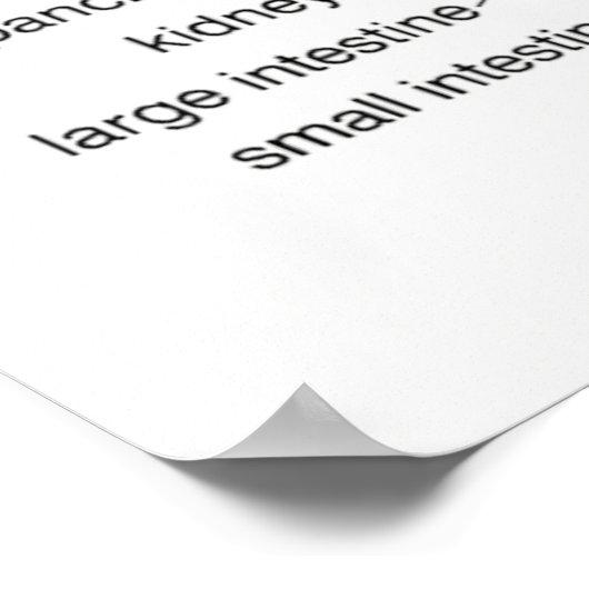 リフレクソロジーグラフ24X36インチ ポスター (角)