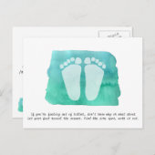 リフレクソロジーセラピスト名刺はがき ポストカード (正面/裏面)