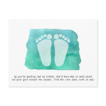 リフレクソロジーセラピスト名刺はがき