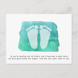 リフレクソロジーセラピスト名刺はがき ポストカード